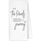 JINYO Friends Gifts Kitchen Towels, Gifts for Best Friend Hand Towels for Bathroom Kitchen Decor, Friendship Gift for Women Friends Decorative Dish Tea Towels, 16x24 Inch