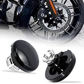 VPZMT Front Axle Nut Covers, Black Axle Nut Caps Compatible for Harley Davidson/Touring/Street Glide/Road Glide/CVO/FLTRX/FLHX 2024-2026 Models