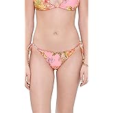 PQ Swim Women's Embroidered Lettuce Edge Tie Full Bikini Bottoms