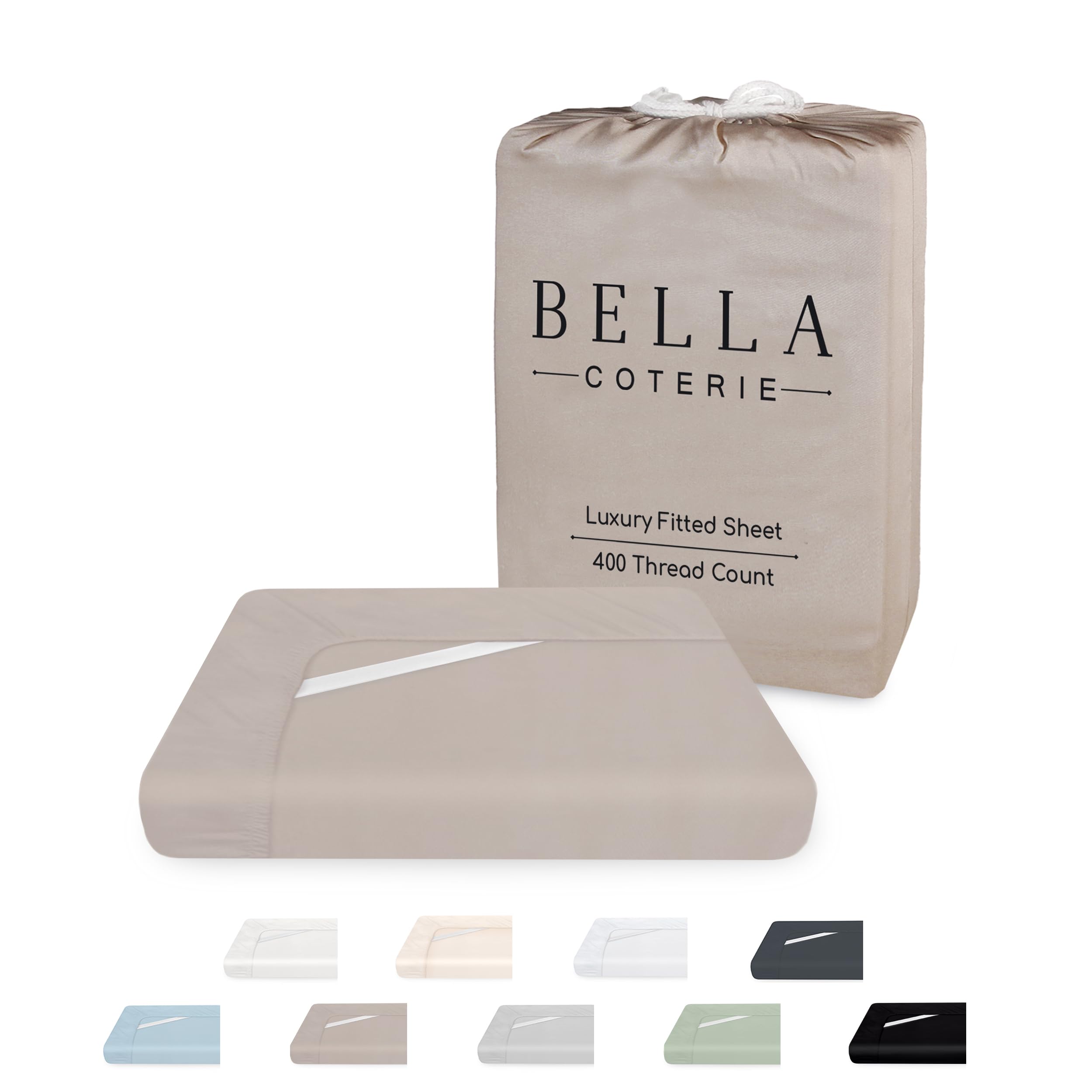 Bella Coterie Luxury Bamboo Cal King Size Fitted