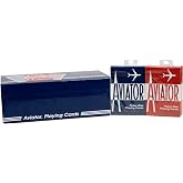 Aviator Playing Cards, 12 Pack, Standard Index Card Decks, Red
