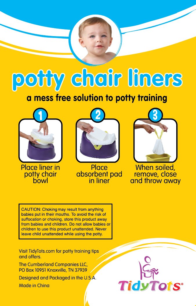 32 Liners And 32 Super Absorbent Pads Tidytots Sacs Jetables Pour Pot Pour Bebe Tidy Tots Disposable Potty Chair Liners 32 Sacs Et 32 Lingettes Super Absorbantes Travel Pack Xl Pack De
