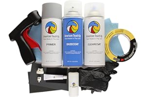 American Touch Up Paint Compatible with Dodge | AY112ZBJ/AY97ZBJ/PBJ/ZBJ Atlantic Blue Pearl | Spray Paint (Primer/Basecoat/Clearcoat KIT)