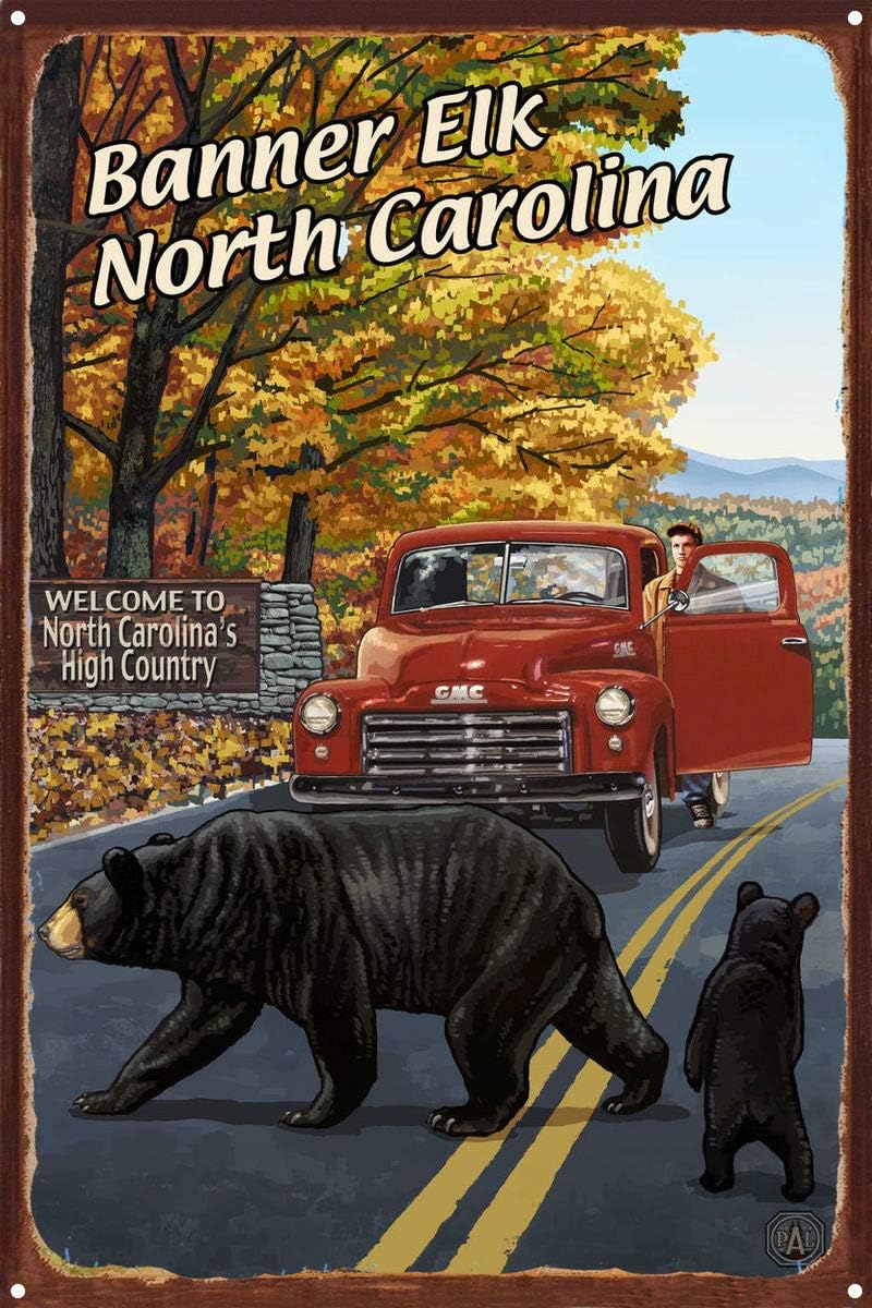 Amazon Com Banner Elk North Carolina Truck With Sign Metal Print