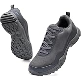 Grand Attack Men's Waterproof Hiking Shoes Lightweight Approach Trekking Comfortable Backpacking Boots Non Slip Work Shoes Outdoor Camping Travel Sneakers