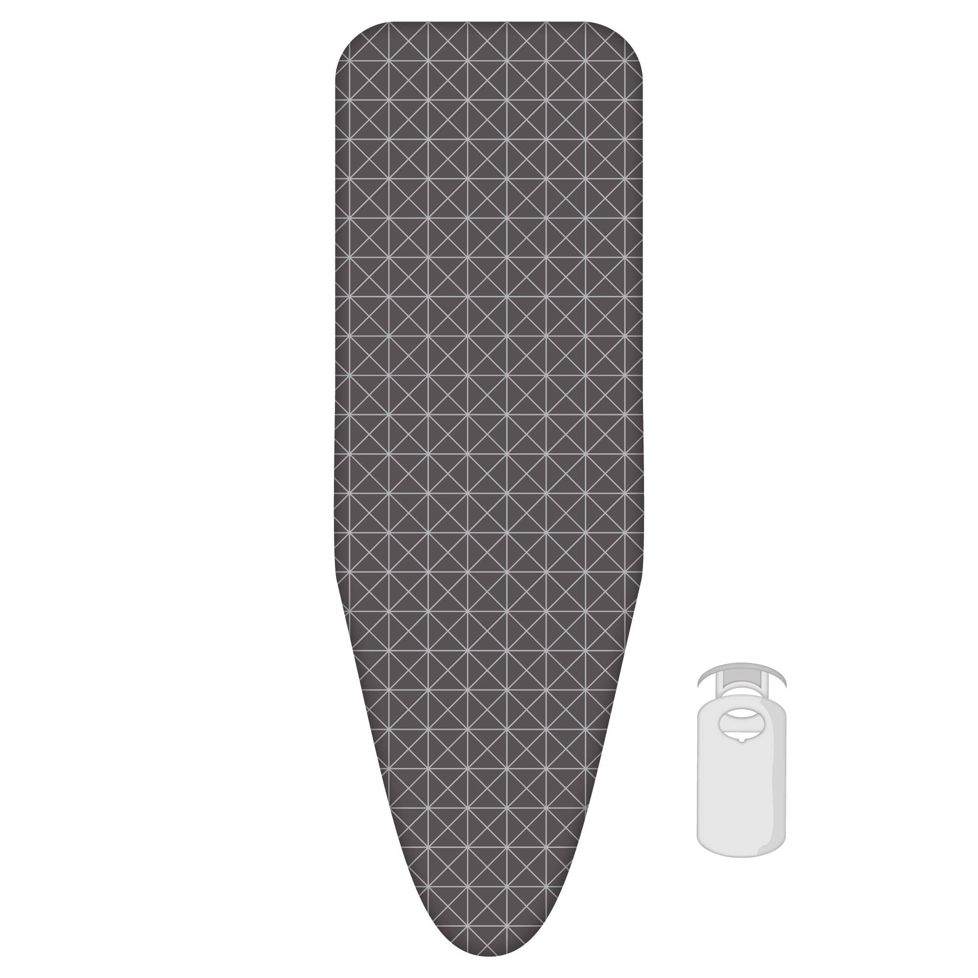LaundrySpecialist Premium Ironing Board Cover Classic 2 layers - Extra vapour permeable - Size L/XL MAX. 52 x 140cm - Includes 3MM foam layer for optimal ironing comfort