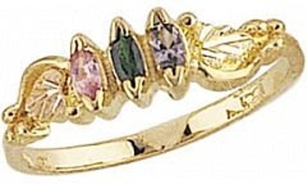 Black Hills Gold Mother's Ring 2 stones