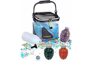 LLQHJXI Accessories Kit for Gel Ball Blaster - Strainer Bucket, 150,000 Gel Ammo & Refill Holder Container for Ages 14+