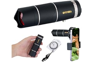 OPTIVORA 15×32 Monoculars for Adults Long Range,Compact Size,Ideal for Use as a Hiking Pocket Monoscope,Monocular Telescope f