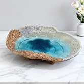 Yeatel Fruit Bowl,12" Decorative Bowl,Ceramic Christmas Bowl,Jewelry and Key Holder for Modern Farmhouse D&eacute;cor,Room Decor,Entryway Decor Bowls