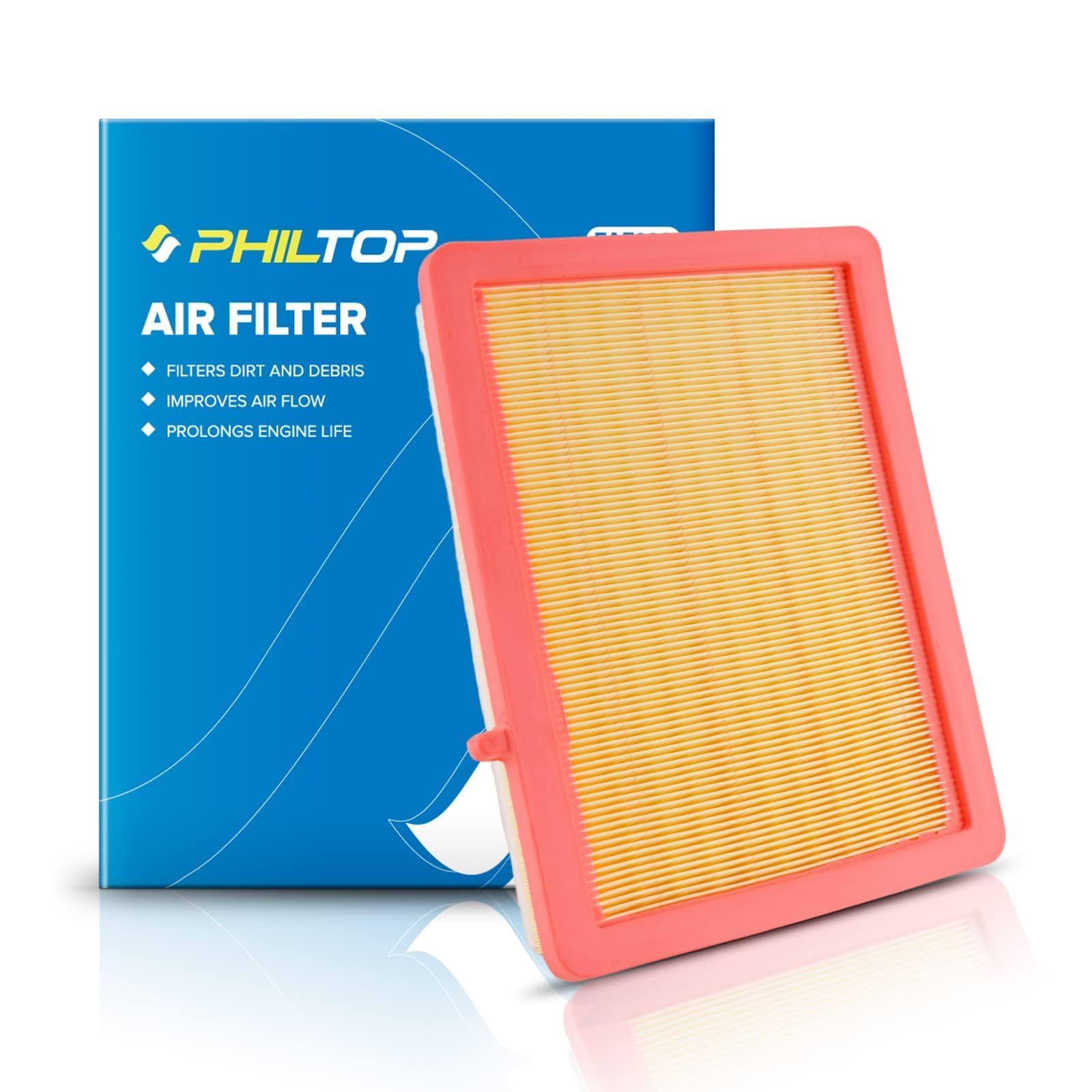 Photo 1 of PHILTOP Engine Air Filter, EAF080 (CA12260) Replacement for Equinox 2018-2021, Terrain 2018-2021 Air Filter, Protect Engine & Improves Acceleration