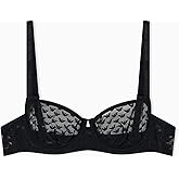 Emporio Armani Women's All Over Eagle Mesh Underwire Balconette Bra
