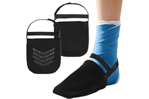 VigorKeeper 2Pcs Cast Sock Toe Cover – Shield Cast Toes, Warm & Dry | Adjustable Velcro Strap Closure, Non-Slip Bottom for Sa
