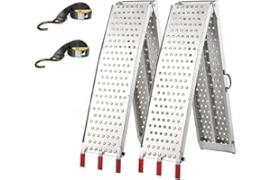 LEMNISCATE ATV Ramps with Handle,7.5FT Pickup Truck Ramps,Foldable Ramp for Lawn Mower,Trailer,SUV,UTV,1500 LBS Capacity Powersports Loading Ramps,2PCS