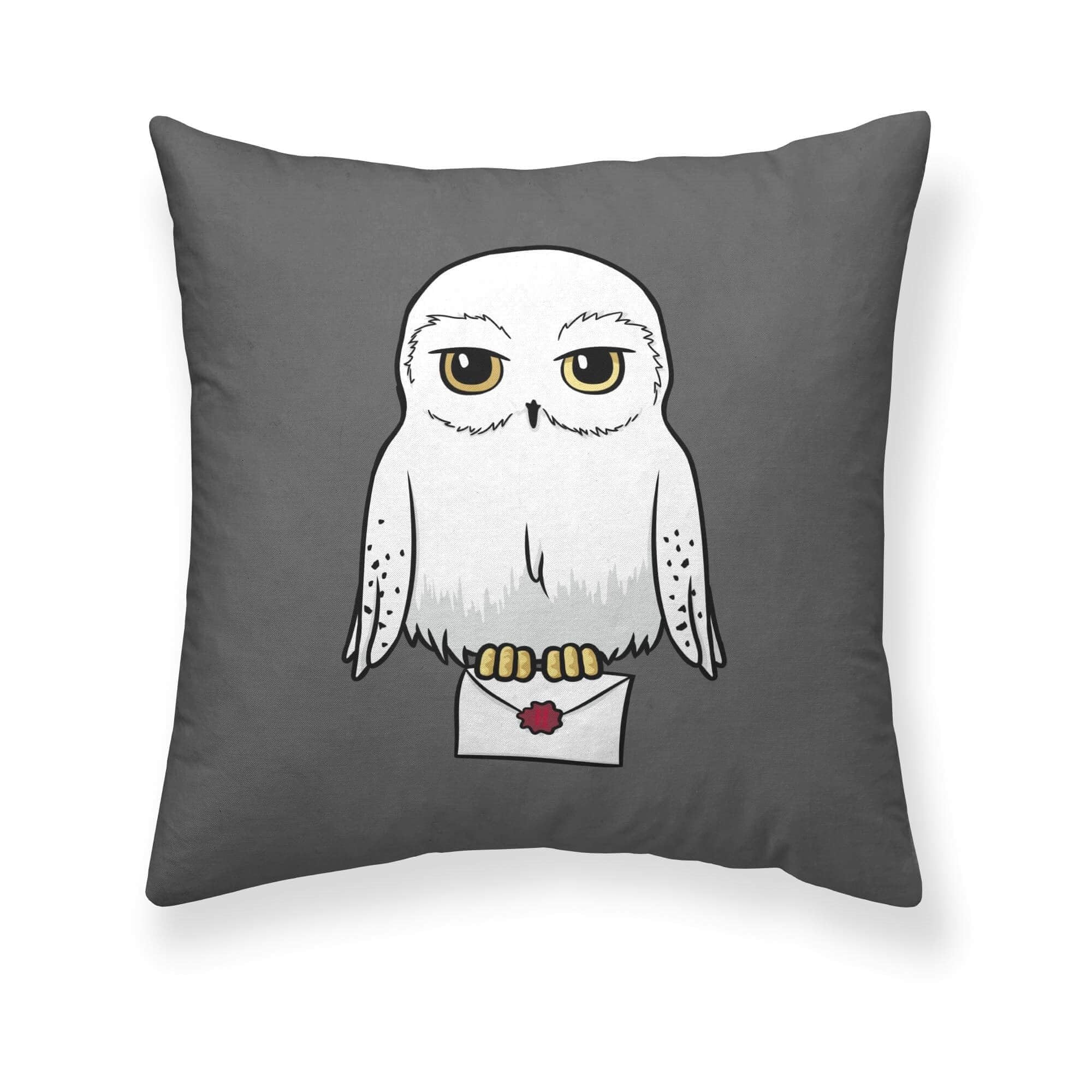 BELUM | Harry Potter Cushion Cover, 100% Cotton Cushion Cover, 50 x 50 cm, Model Hedwig A