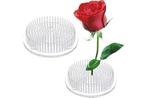 AEGYPIUS Plastic Flower Frog, Clear Japanese Floral Frogs, Plastic Ikebana Cut Flower Arrangement Pin Frog Holder with 3 Suction Cups for DIY Flower Frogs Craft Plant Fixation (2.76 inch /70 mm)