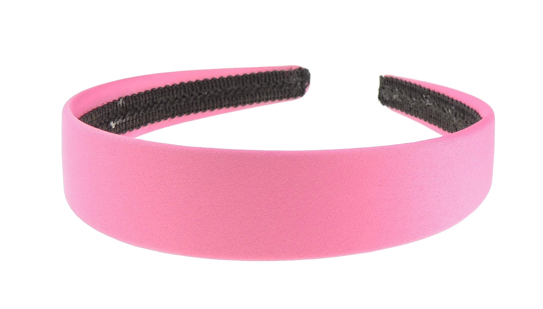 GIRLS School Uniform Birthday Party Bag Dance Recital Play Drama Wedding Flower Girl Special Occasion Hair Plain Satin 2.5cm Short Long Hair Headband Alice Band Hairband (Fuchsia)