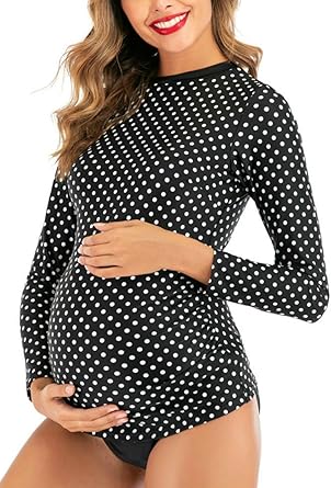 Long sleeve maternity swim top Clearance