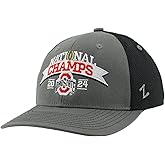 Ohio State Buckeyes National Champs 2024 Football Adjustable Snapback Hat Dakota Arch Officially Licensed