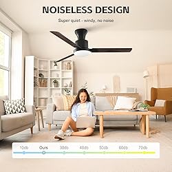 Obabala 52" Outdoor Ceiling Fan, LED Light, Smart
