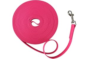 Waterproof Dog Leash, 42.7FT Waterproof Long Leash Durable PVC Coated Webbing Training Lead Great for Medium Large Dogs Train