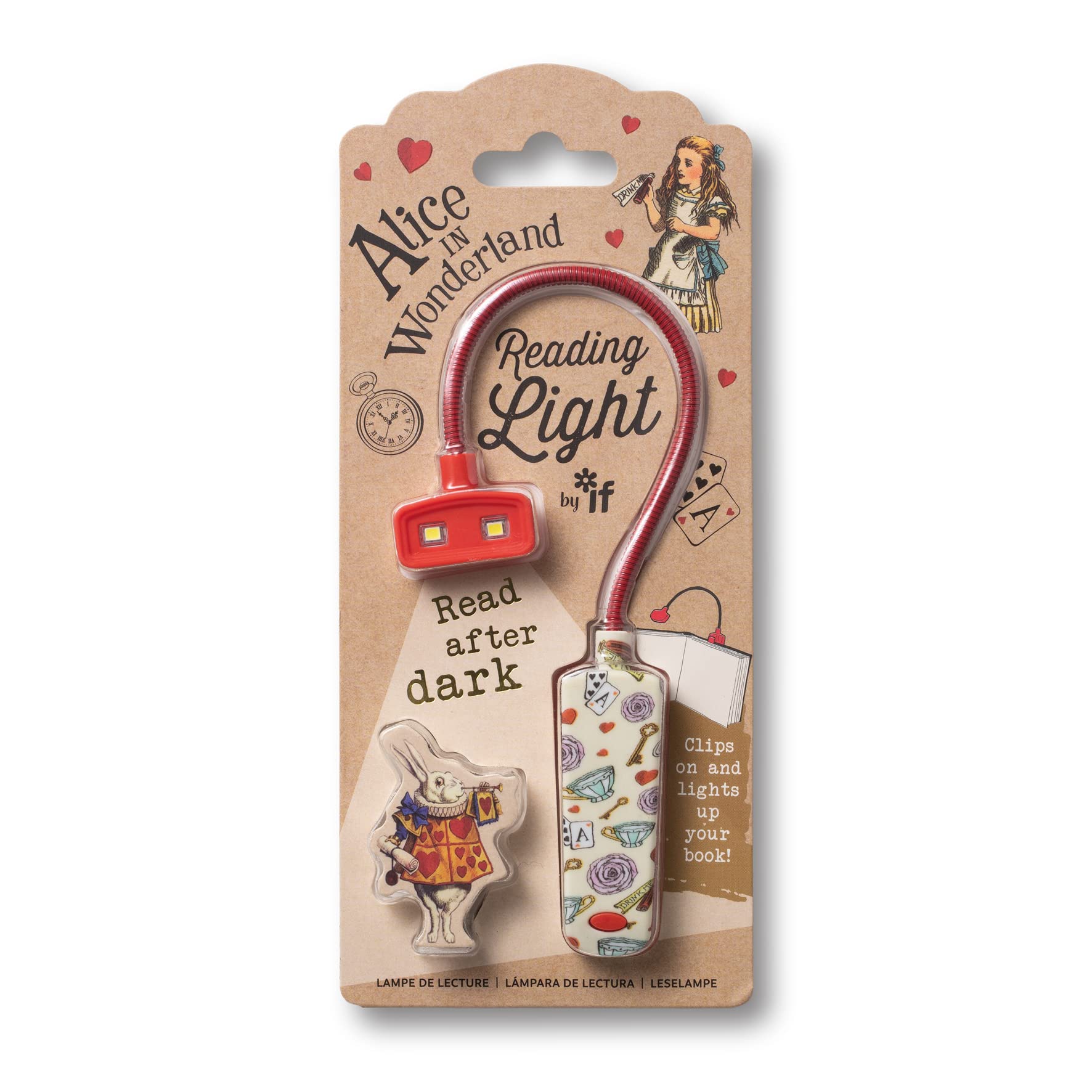 IF Book Lover's Reading Light - Alice, Red