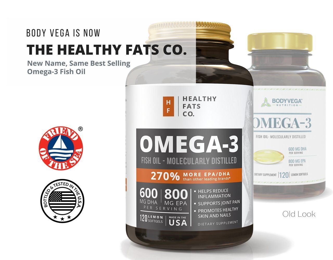 Fish Oil Omega 3 Capsules Best Triple Strength Supplements with EPA & DHA Oils Pure Healthy