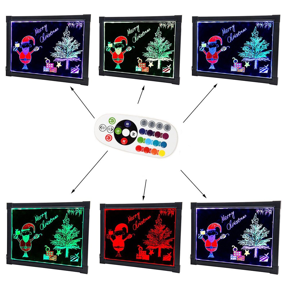 Sensory Acrylic LED Message Writing Board Illuminated Light Dry Erase