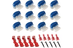 EPLZON IDC 314-BOX R-obot Mower Cable Connector for 22-14 AWG Cables with Gel Filler with Wire Break clamp grounding Hook and