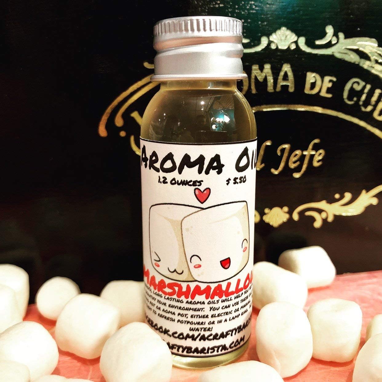 Marshmallow Scented Aroma Warming Oil, 1.2 Ounces