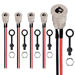 weideer 5Pcs 10A DC Power Jack Cord Socket