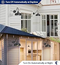 Ytzlvw 12.6 Inch Barn Lights Outdoor Dusk to Dawn