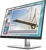 HP E24i G4 24 inch WUXGA 1920x1200 IPS Monitor Black Silver view 5