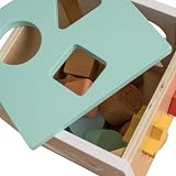 Owl & Fox Wooden Shape Sorter Montessori Play 12 Months FSC Wood view 3
