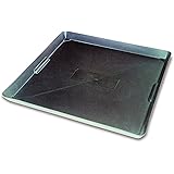WirthCo 40092 Funnel King Drip Tray - Black Plastic 22 x 22 x 1.5 Inches - Perfect for Catching Spills or Leaks from Mini Fri