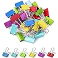 Mr. Pen- Binder Clips, 1.25 inch, 25 Pack, Medium, Colored Binder Clips, Binder Clips Medium Size, Color Binder Clips, Clips, Paper Clips, Binder Clip, Clips for Paperwork, Office Clips