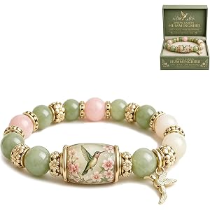Limited Edition Hummingbird Blessings Inspirational Bird Beaded Bracelet
