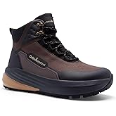 Men's Orthopedic Wide Waterproof Hiking Boots: Comfortable Plantar Fasciitis Arch Support Diabetic Walking Trekking Running Shoes, Orthotic Non Slip Adventures Mid Ankle Boots for Foot Pain Relief