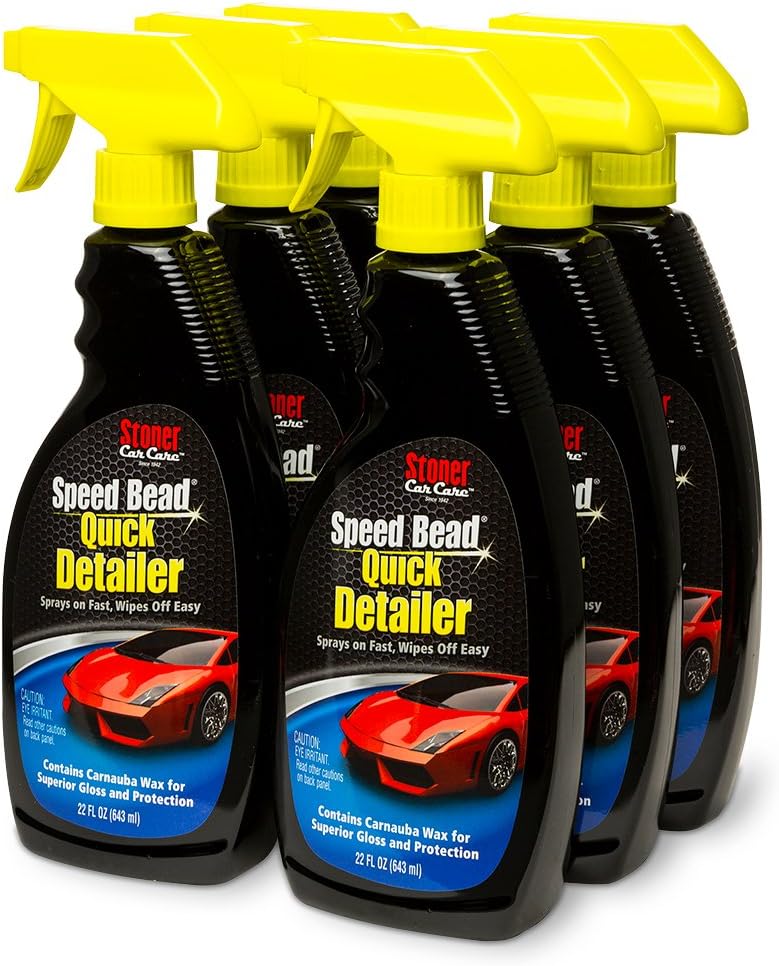 Stoner Car Care 08806-6PK Speed Bead Carnauba Wax Quick Detailer and UV Protectant, Pack of 6