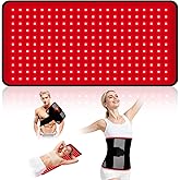 Red Light Therapy for Body, 242 LEDs Infrared Light Therapy for Body Back Waist Shoulder Knee Joint with 660nm & 850nm,24" x 12" Large Size Pad with 3 Modes,Timer, Red Light Therapy Belt