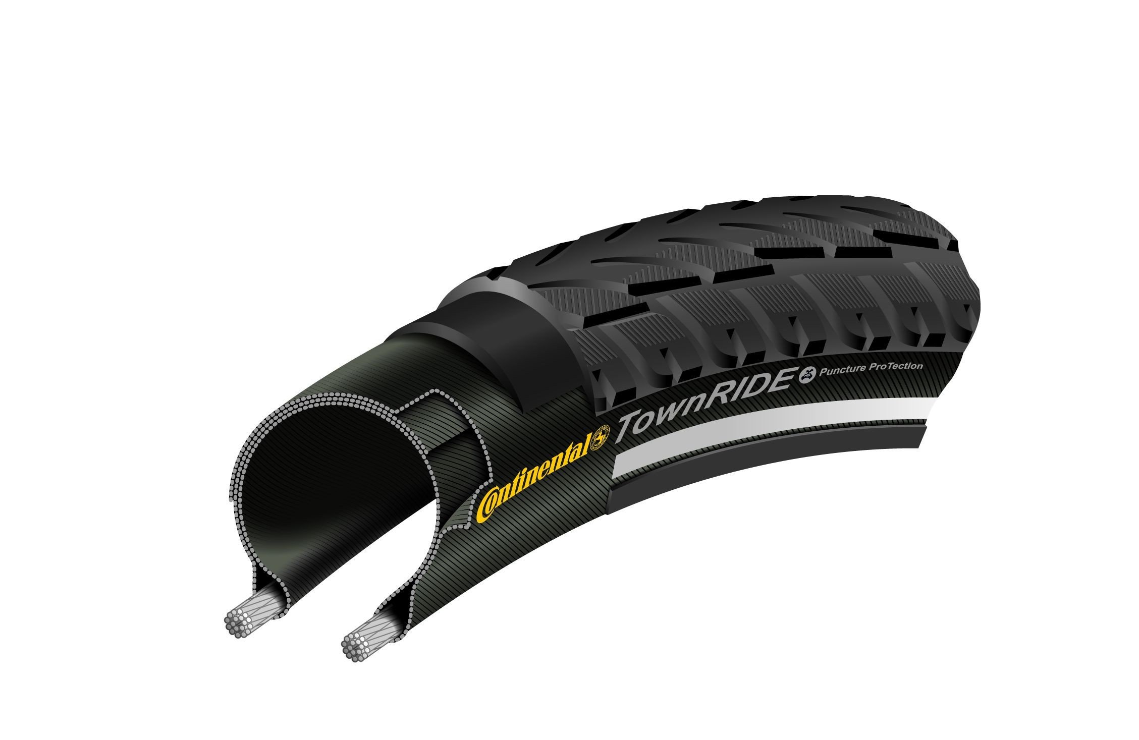Road Bike Continental Town Ride Puncture Protection City Ride II