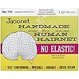 Hair Net Jac-O-Net Handmade No Elastic Regular Size, Light Brown,1 Net Per Pack [Pack of 12]