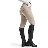 FitsT4 Sports Women's Horse Riding Pants Full Seat Equestrian Breeches High Waist Horseback Riding Tights with Pockets