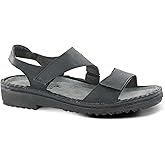 NAOT Footwear Women's Enid Sandal Oily Coal Nubuck 5-5.5 M US