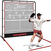 MerryMove Pickleball Rebounder Practice Net: 6FT Strong Metal Frame Pickleball Trainer Net, Portable for Outdoor Driveway Backyard and Indoor Garage Training Rebounder for Dink Volley Tennis