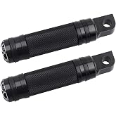 NTHREEAUTO Black Mounting Footpegs, Male Billet Footrests, Motorcycle Passenger Pedals Compatible with Harley Sportster, Dyna, Road King