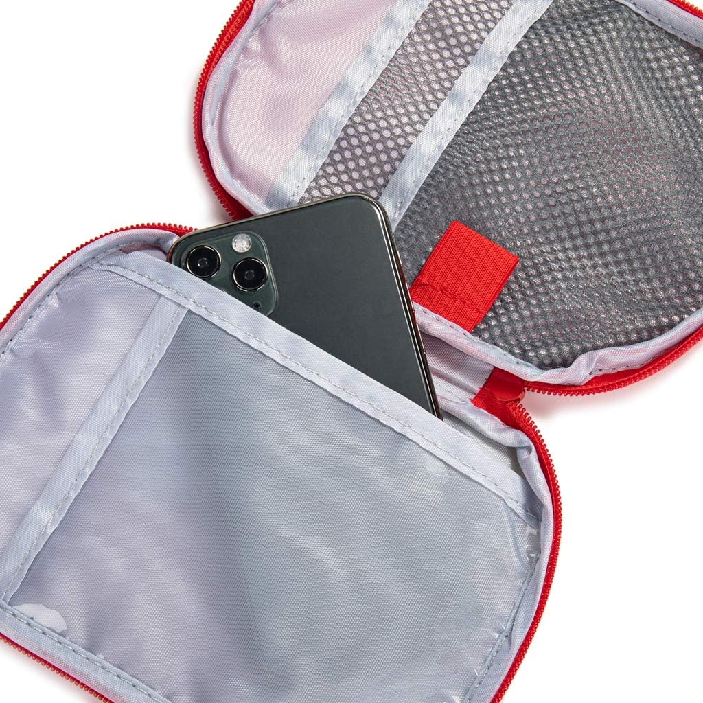 Jipemtra Red First Aid Bag Empty 1st Aid Bag Section Dividers Medical Travel Case First Responder Storage Compact Medicine Bag for Car Home Office Kitchen Sport Outdoors : Sports & Outdoors
