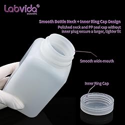 Labvida Square Reagent Bottle HDPE Wide Mouth