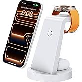 Anlmz 3 in 1 Charging Station for iPhone - Wireless Charger for Apple Products Multiple Devices - Charging Dock Stand for AirPods (for iPhone 17 16e 16 15 14 13 pro 12 11 X Max)