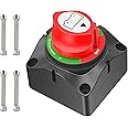 Nilight 1-2-Both-Off Battery Switch, 12V-48V Disconnect Master Cutoff Switches for Marine Boat Car RV ATV UTV Vehicle, Waterproof Heavy Duty Isolator